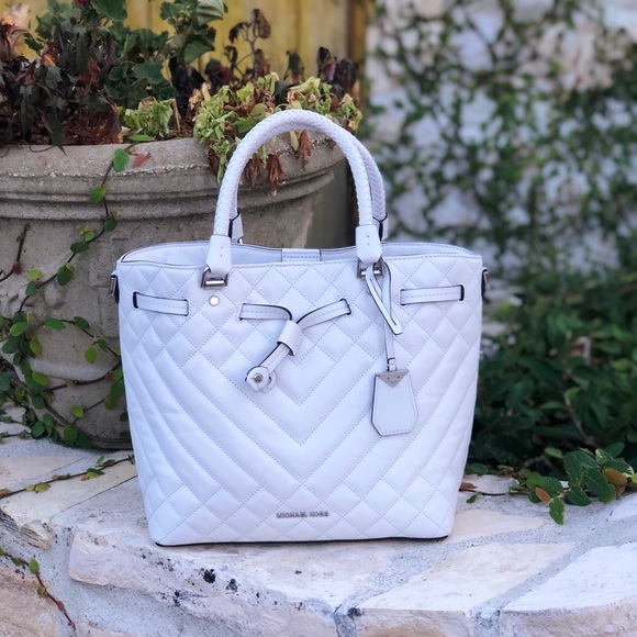 NWT Michael Kors quilted leather satchel/crossbody - Picture 1 of 8